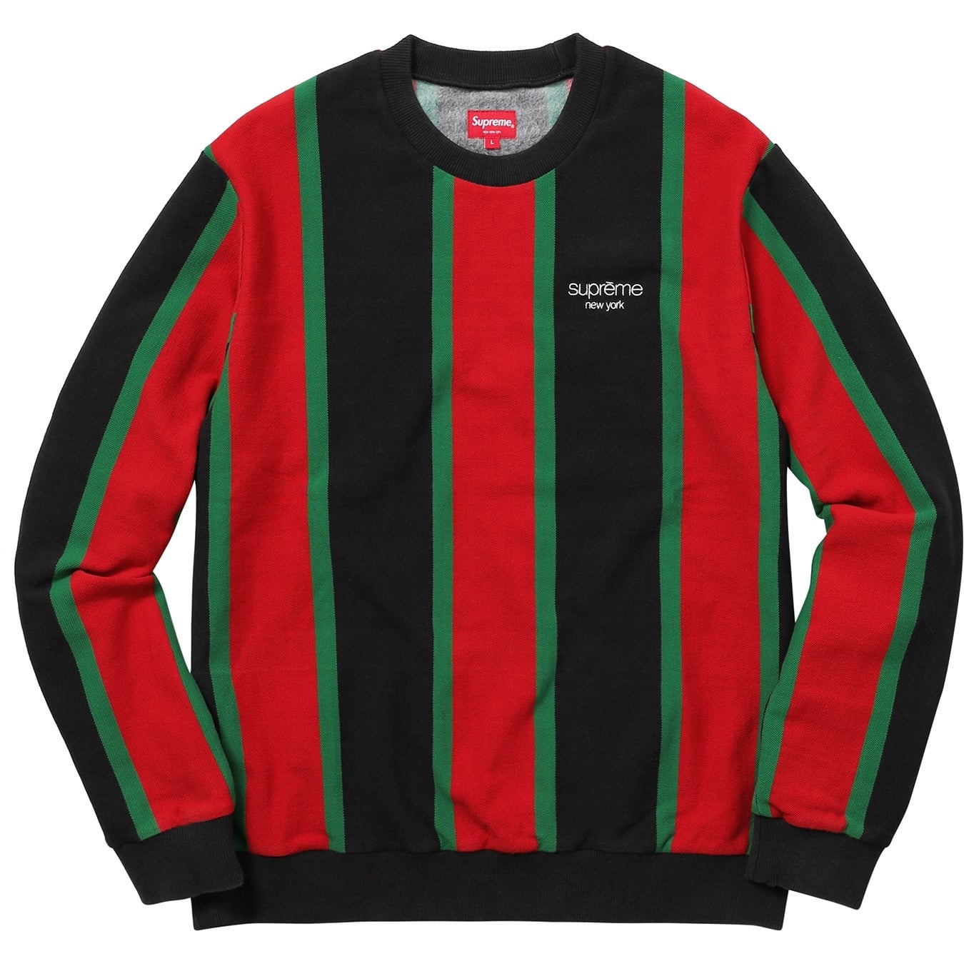 Vertical Striped Pique Crewneck view 7